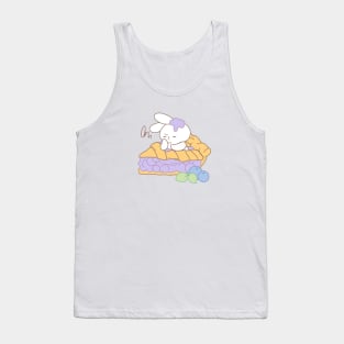 Cute rabbit in Blueberry Pie cute dessert Tank Top